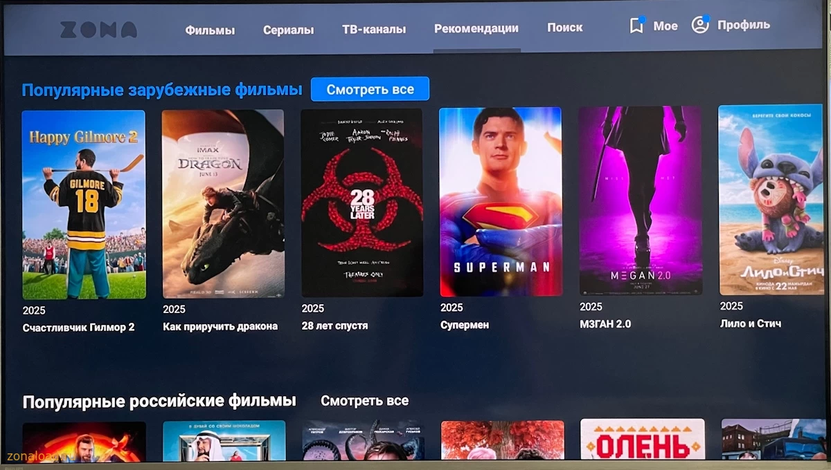 Рекомендации Зоны