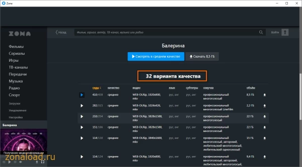 Варианты источников контента